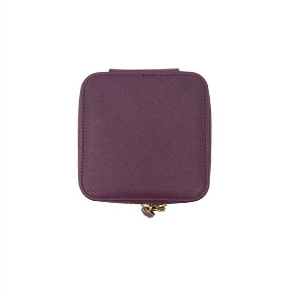 NEW HARPER JAMES women's grace classic jewelry case in burgundy - Picture 6 of 6